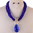 Jewel Elegance Necklace Set - Royal Blue