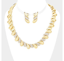 Smooth Operator Necklace Set - Gold