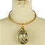 Wired Jewel Necklace Set - Gold