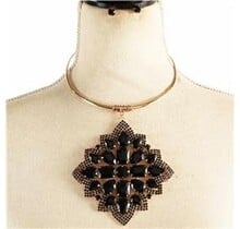 Dreamy Glam Necklace Set - Black