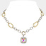 Radiant Aura 14K Gold Dipped Necklace - Iridescent