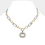 The Edge 14K Gold Dipped Necklace - Diamond