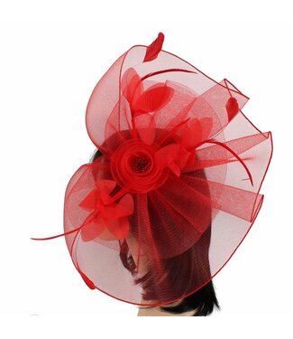 Ready For More Fascinator - Red