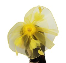 Ready For More Fascinator - Yellow