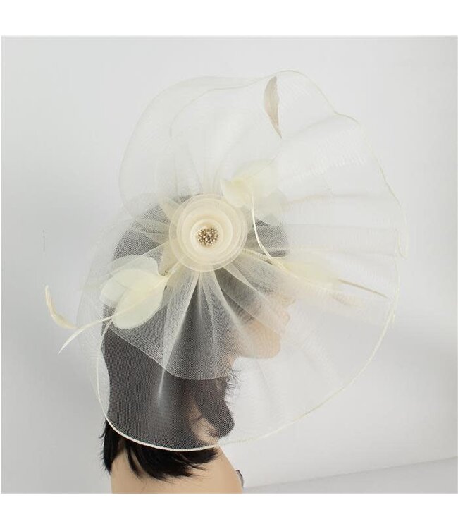 Ready For More Fascinator - Ivory