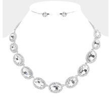 Fun Times Jewel Necklace Set - Silver