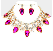 Truly Extravagant Necklace Set - Purple Iridescent