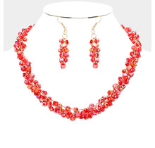 Bead It Beat It Necklace Set - Red