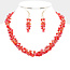 Bead It Beat It Necklace Set - Red