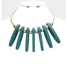 Tribe Vibes Necklace Set - Teal