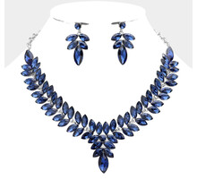 Living For Me Necklace Set - Navy