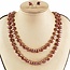 Nice Touch Jewel Necklace Set - Pink
