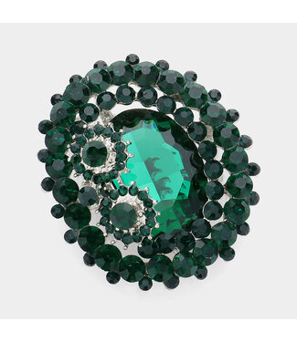 Worth It Brooch - Emerald