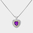 Give You My Heart 14KT Gold Dipped Necklace - Purple