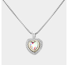 Give You My Heart 14KT Gold Dipped Necklace - Iridescent