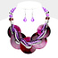 Locked In Your Love Necklace Set - Purple