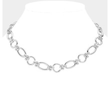 Link Me Necklace - Silver