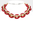 Urban Link Necklace - Red
