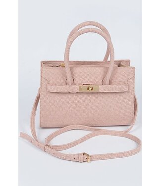 Vacation Me Please Linen Handbag - Pink