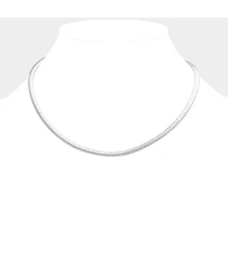 I Dare You Omega Necklace - Silver