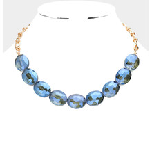So Oval You Necklace - Teal