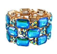 Standing Ovation Jewel Bracelet - Blue Iridescent
