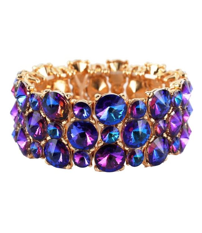 Show Off Jewel Bracelet - Blue Iridescent
