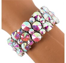 Show Off Jewel Bracelet - Silver Iridescent
