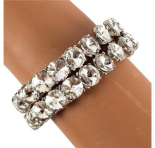 Double Trouble Jewel Bracelet - Silver