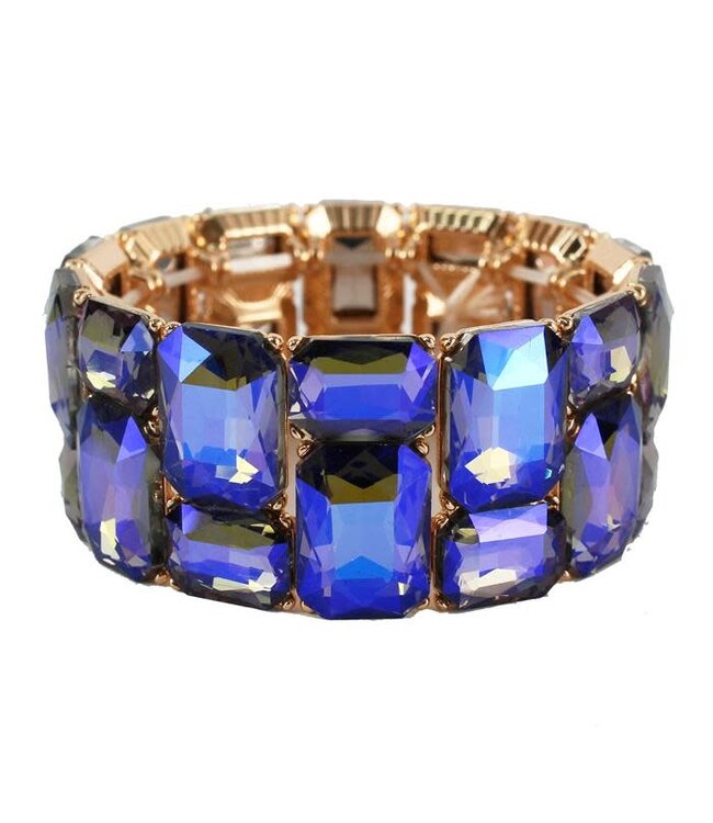 New Goals Jewel Bracelet - Royal Blue Iridescent