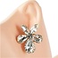 Blossoming Dreams Crystal Studs - Silver