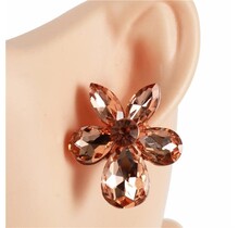 Blossoming Dreams Crystal Studs - Rose Gold