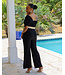 No Vacancy Belted Linen Jumpsuit