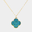 Rich Over Famous Necklace - Aqua