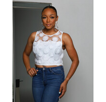 Living Out Loud Top WHITE