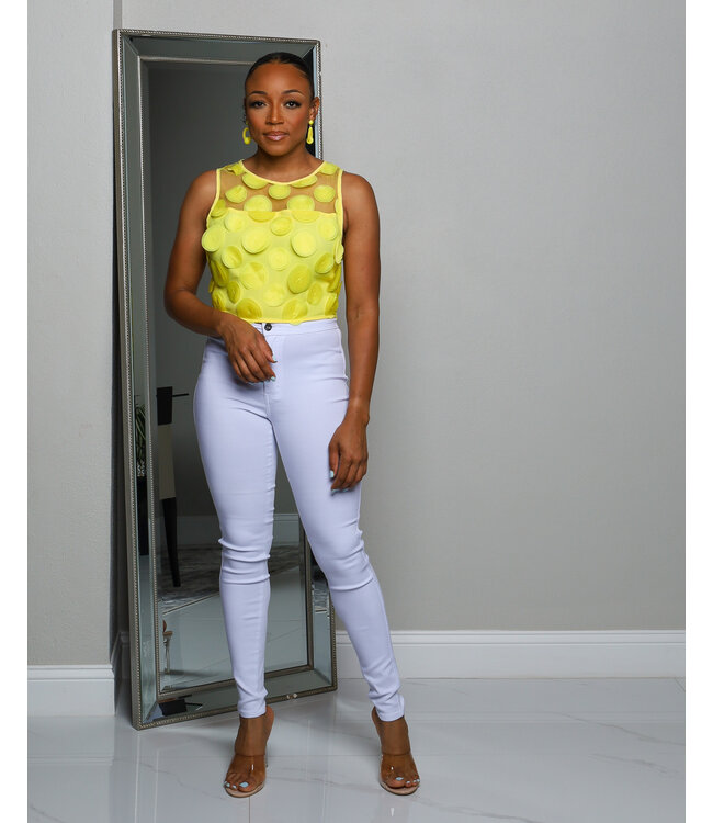 Living Out Loud Top YELLOW