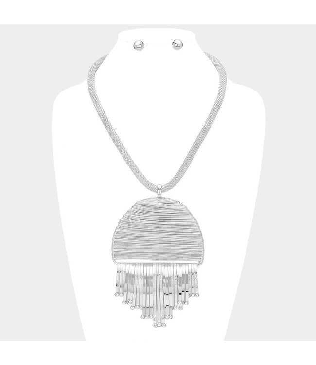 Go Astray Necklace Set - Silver