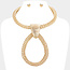 Spiral Zone Necklace Set - Gold