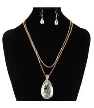 Show Off Teardrop Necklace - Gold