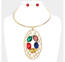 Shining In My Soul Necklace Set - Multi