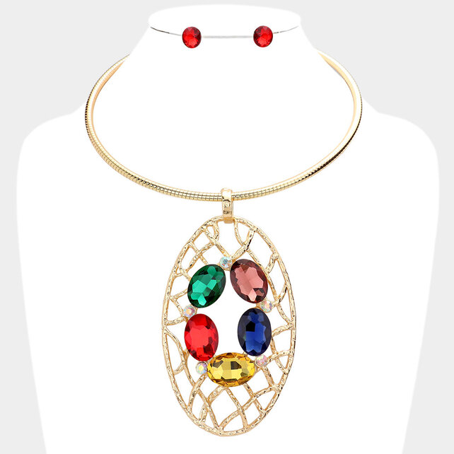 Shining In My Soul Necklace Set - Multi