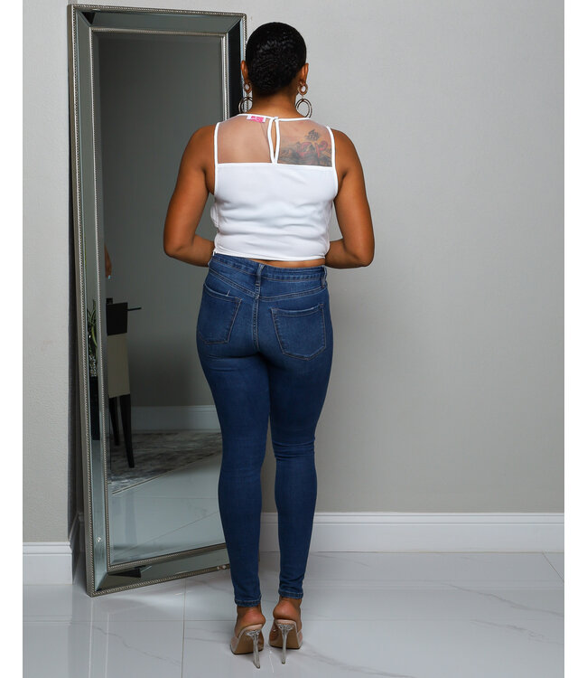 Living Out Loud Top WHITE