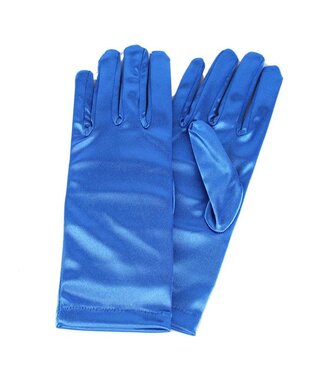 Satin Gloves - ROYAL BLUE