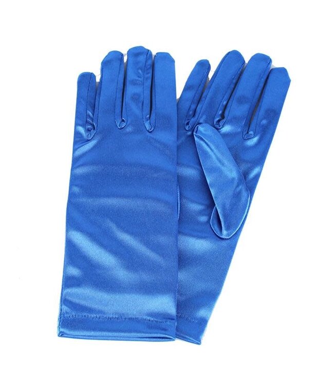 Satin Gloves - ROYAL BLUE