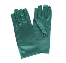 Satin Gloves - HUNTER GREEN