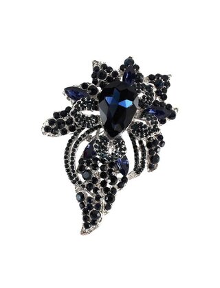 Royal Statements Brooch - NAVY