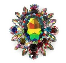 High Royalty Brooch - GREEN IRIDESCENT