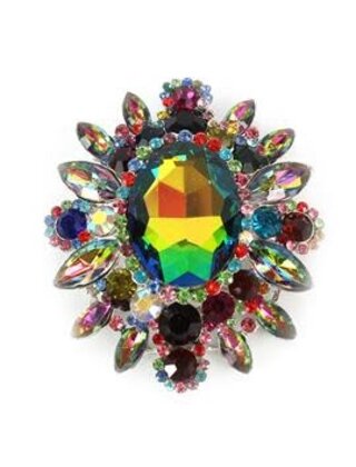 High Royalty Brooch - GREEN IRIDESCENT