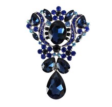 Crowned Jewel Brooch - SAPPHIRE