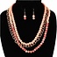 It's Bead Time Necklace Set - CORAL